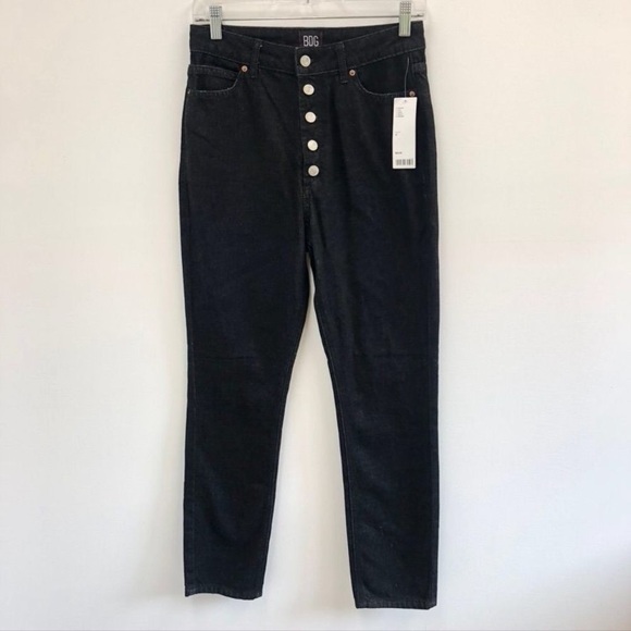 Urban Outfitters Black High Rise Button Fly Jeans - Picture 5 of 11